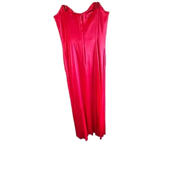 David Meister Women Pink Off The Shoulder Back Zipper Midi Dress‎ Size 6 - Picture 2 of 5
